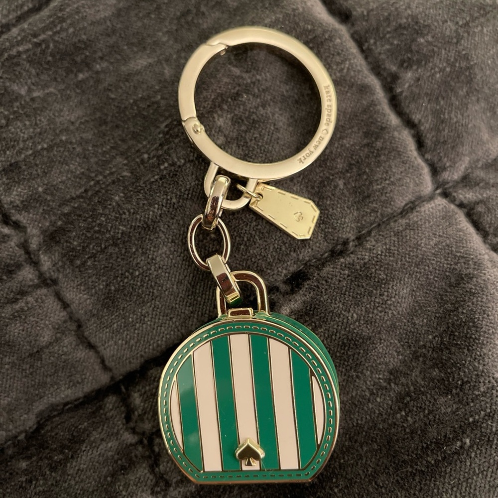 Kate Spade Green Handbag Keychain